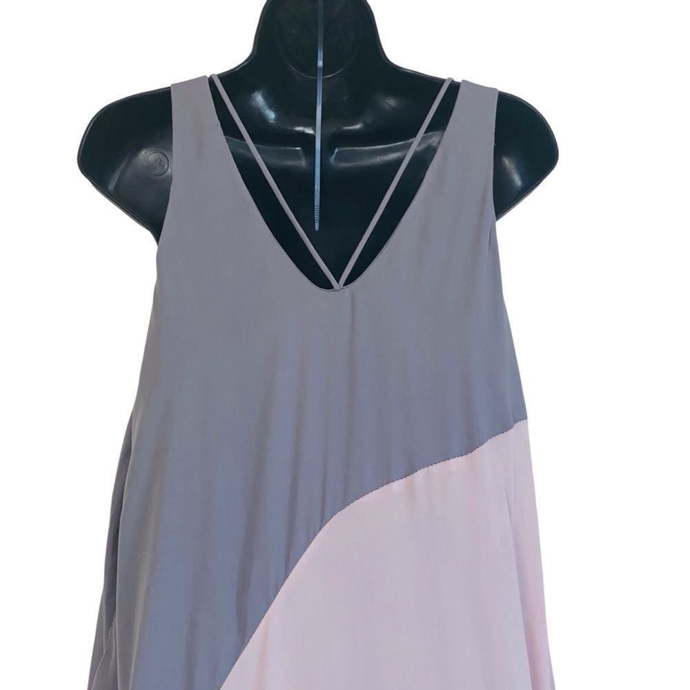 Halston Heritage Resort 2015 Runway Draped Colorblock Maxi Dress Sz XS - Picture 7 of 16